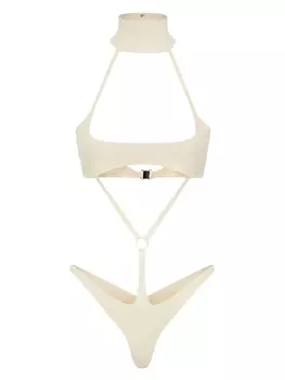 DSQUARED2 боди Harness Choker, нейтральный