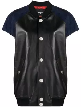 Dsquared2 бомбер без рукавов, черный