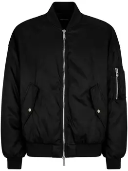Dsquared2 бомбер на молнии, черный