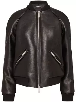 Dsquared2 бомбер на молнии, черный