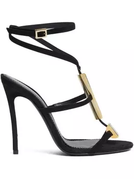 DSQUARED2 босоножки на каблуке, черный