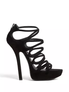 DSQUARED2 босоножки с ремешками, черный