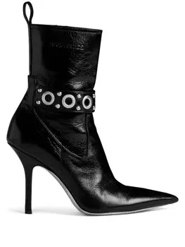 Dsquared2 ботильоны Gothic с люверсами, черный