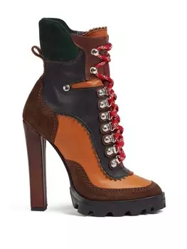 Dsquared2 ботильоны с закругленным носком, коричневый