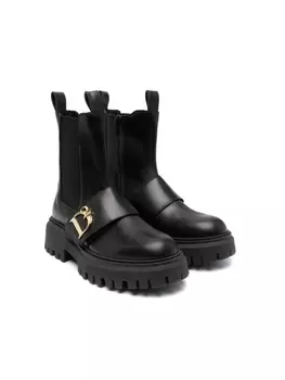 Dsquared2 ботинки челси с логотипом, черный