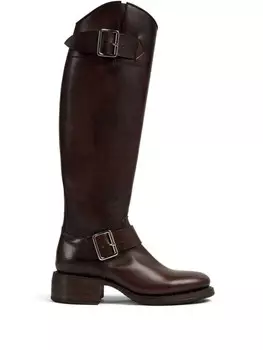 DSQUARED2 ботинки с тисненым логотипом, коричневый