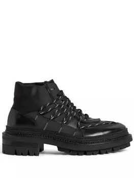DSQUARED2 ботинки со вставками, черный
