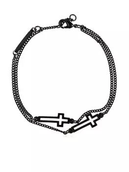 DSQUARED2 браслет с подвесками, черный