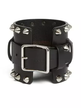DSQUARED2 браслет с заклепками-шипами, черный