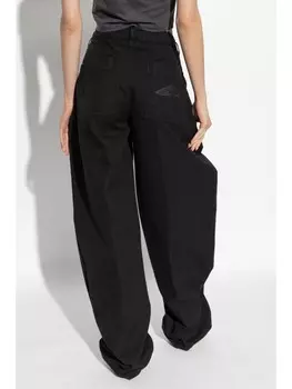 Dsquared2 брюки бойфренда с высокой талией DSQUARED2, черный