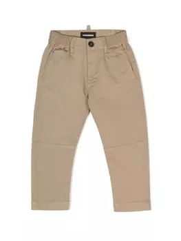 Dsquared2 брюки чинос с эластичным поясом, нейтральный цвет