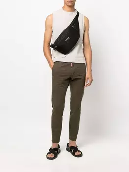 Dsquared2 брюки чинос с карманами, зеленый