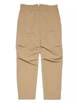 Dsquared2 брюки чинос со складками, нейтральный цвет