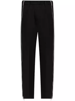 Dsquared2 брюки из вирджинской шерсти с молниями, черный