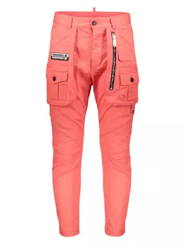 DSQUARED2 брюки карго из хлопка, розовый