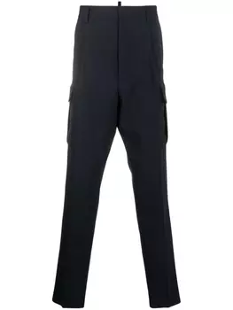 Dsquared2 брюки карго с низким шаговым швом, синий