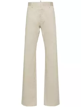 Dsquared2 брюки Panama прямого кроя, нейтральный цвет
