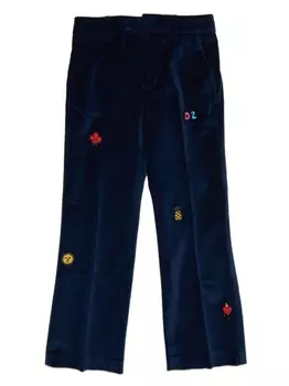 Dsquared2 брюки с нашивками, синий