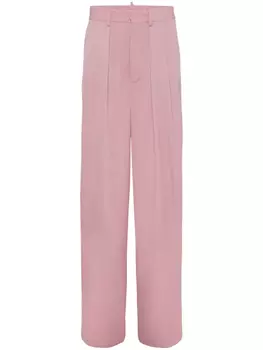 DSQUARED2 брюки широкого кроя, розовый