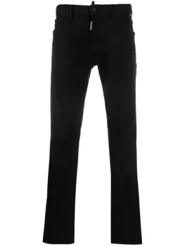 Dsquared2 брюки скинни с заниженной талией, черный