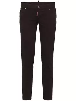 DSQUARED2 брюки скинни с заниженной талией, черный