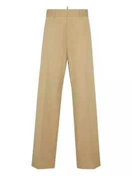DSQUARED2 брюки со складками, нейтральный