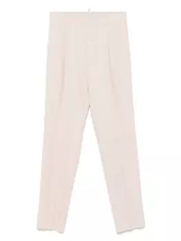 DSQUARED2 брюки строгого кроя со складками, розовый