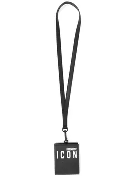 Dsquared2 бумажник с принтом Icon, черный