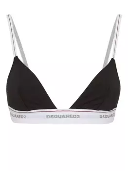 DSQUARED2 бюстгальтер из джерси с треугольными чашками, черный