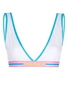 Dsquared2 бюстгальтер с логотипом, белый