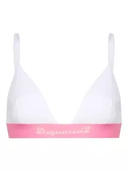 Dsquared2 бюстгальтер с логотипом, белый