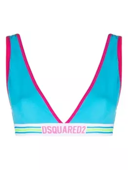Dsquared2 бюстгальтер с треугольными чашками, синий