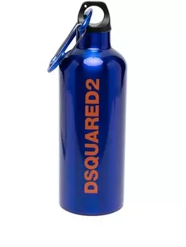 Dsquared2 бутылка для воды с логотипом, синий