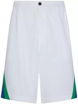 Dsquared2 cotton track shorts, белый