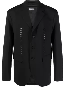 Dsquared2 decorative stitch single-breasted blazer, черный