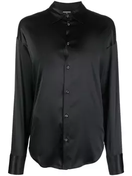 Dsquared2 декорированная рубашка, черный