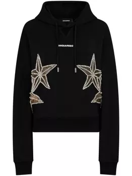 Dsquared2 декорированное худи, черный