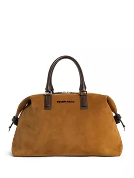 DSQUARED2 дорожная сумка с логотипом, коричневый
