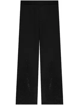 Dsquared2 dSQUARED2 брюки из хлопка с кристаллами, черный