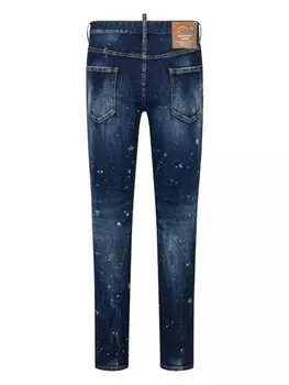 Dsquared2 dSQUARED2 джинсы скинни с эффектом брызг краски, синий