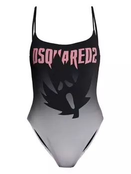 Dsquared2 dSQUARED2 Фирменный цельный купальник, черный