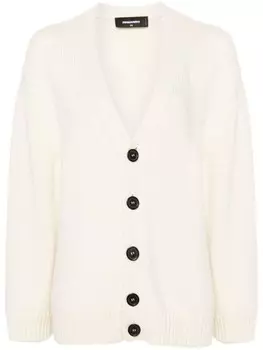 Dsquared2 dSQUARED2 кардиган из шерсти альпака, нейтральный цвет