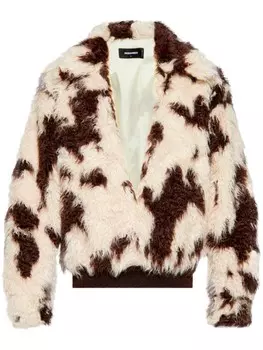 Dsquared2 dSQUARED2 меховая куртка, нейтральный цвет