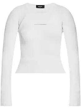 Dsquared2 dSQUARED2 ребристый верх, белый