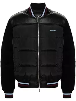 Dsquared2 dSQUARED2 смешанный пуховик-бомбер, черный