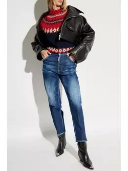 Dsquared2 dSQUARED2 свитер с геометрическим узором, красный