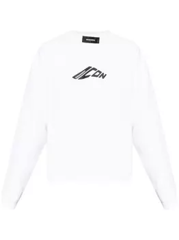 Dsquared2 dSQUARED2 Толстовка с графическим принтом, белый