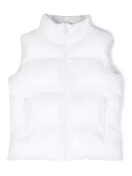 Dsquared2 дутый жилет с логотипом, белый