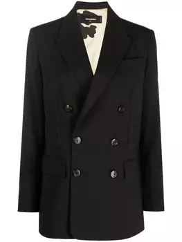 Dsquared2 двубортный блейзер, черный