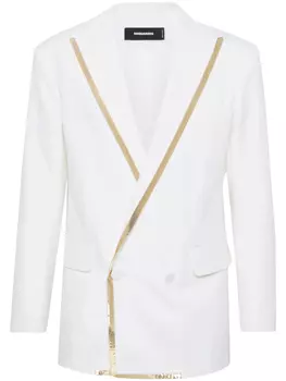 DSQUARED2 двубортный пиджак, белый